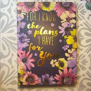 Floral Inspirational Journal with Gold Accents